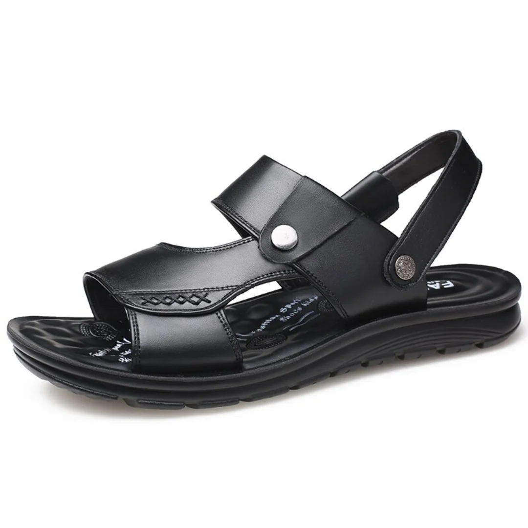 Sandália Masculina de Couro Anatômica