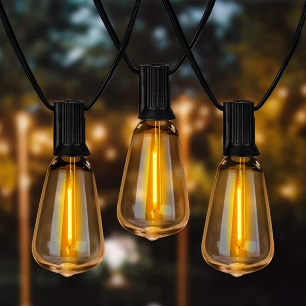 Varal de Luzes com Lâmpadas Bivolt para Área Externa