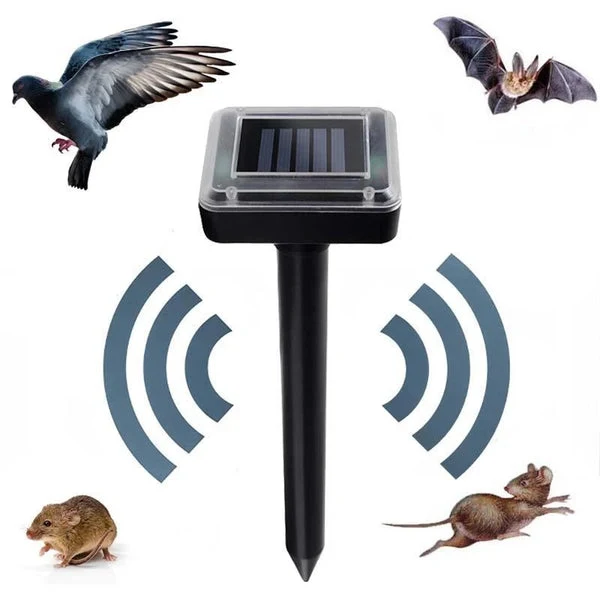 Repelente Ultrassônico Solar para Jardim