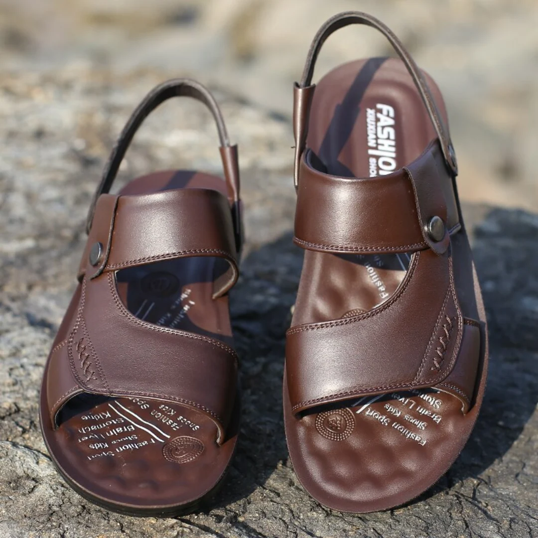 Sandália Masculina de Couro Anatômica - Imagem 5