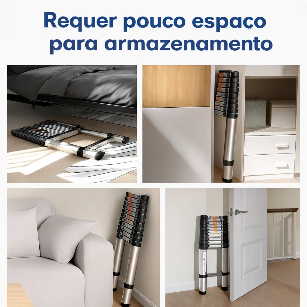 Escada Telescópica de Alumínio - Imagem 5